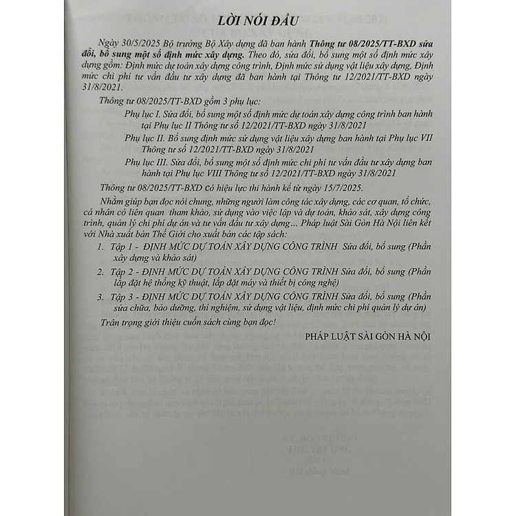Định Mức Dự Toán Xây Dựng Công Trình – Phần Lắp Đặt Hệ Thống Kỹ Thuật, Lắp Đặt Máy và Thiết Bị Công Nghệ (Tập 2) - Ảnh 3