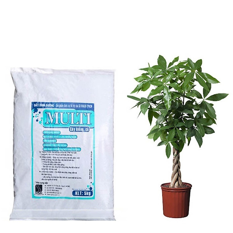 Đất trồng hoa, cây kiểng Multi -Trồng trên luống, chậu, bồn- cung cấp đầy đủ chất dinh dưỡng cho cây trồng - 5kg