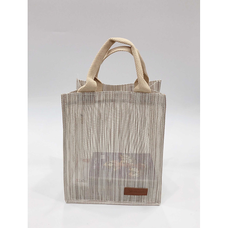 Túi shopping bag 03-Trắng xám-Small