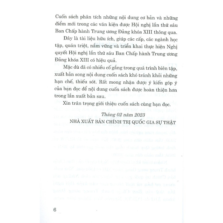 Những Nội Dung Cơ Bản Và Mới Trong Các Văn Kiện Hội Nghị Lần Thứ Sáu Ban Chấp Hành Trung Ương Đảng Khóa XIII - Ảnh 7