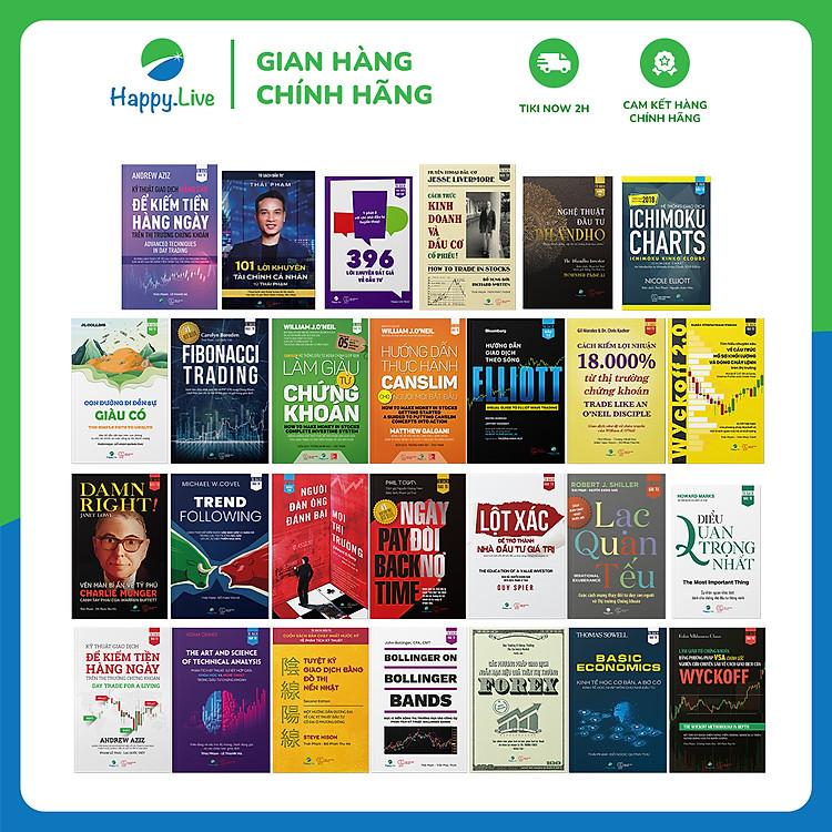 Bộ Sách Tuyệt Đỉnh Kungfu Chứng Khoán 2023 (gồm 27 cuốn) - Happy Live
