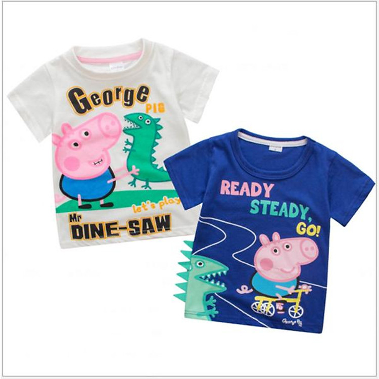 Combo 2 áo phông peppa pig cho bé ZOBEE TE 8503