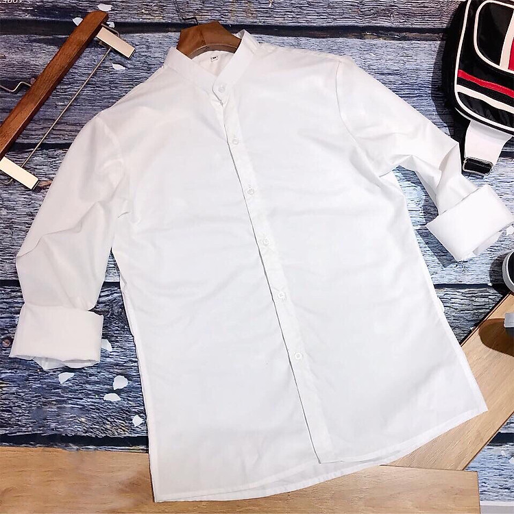 Áo Sơ Mi Nam Cổ Tàu Dài Tay KOJIBA