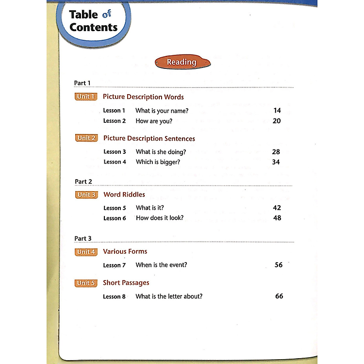 Preparation Book For TOEFL Primary Step 1 - Ảnh 2