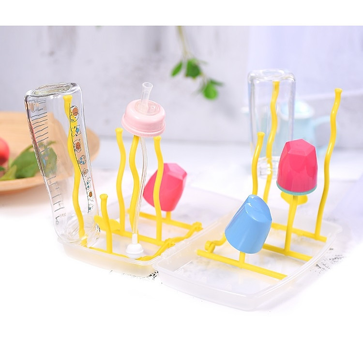 Giá Úp Bình Sữa Có Thể Gấp Gọn Cho Bé (Giao màu ngẫu nhiên)