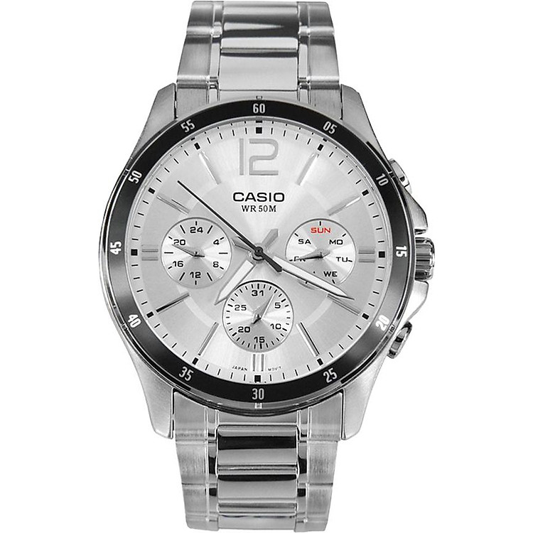 Đồng Hồ Nam Dây Kim Loại Casio MTP-1374D-7AVDF (43.5mm) - Bạc