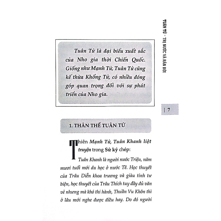 Tuân Tử - Trị Nước Và Răn Đời - Ảnh 5