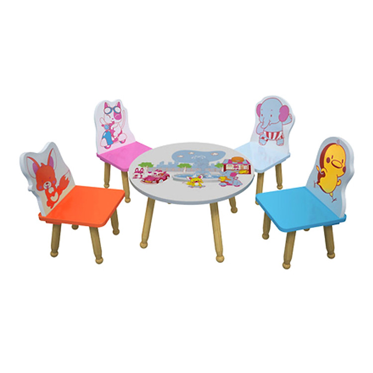 Bộ Bàn Ghế Mầm Non Tình Bạn IBIE CSFRE4M