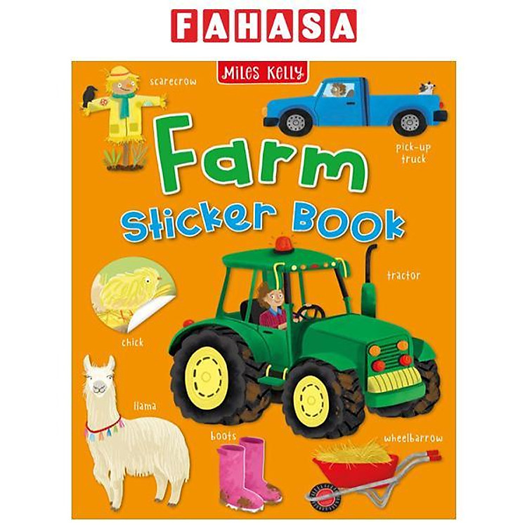 Sách ngoại văn: Sticker Book - Farm