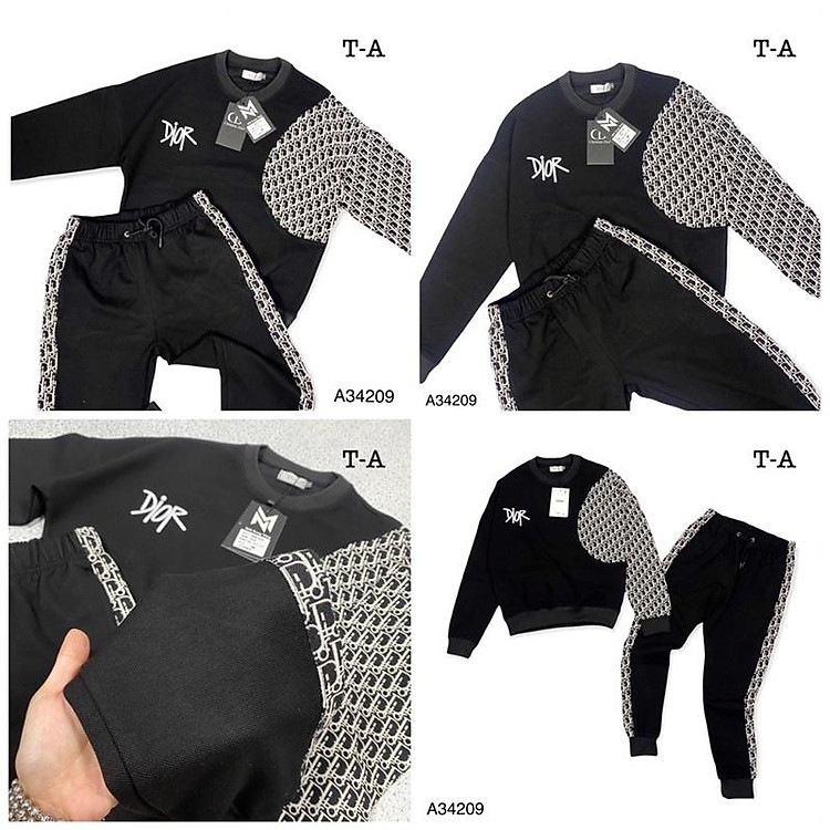 Bộ Nỉ Dior Sang Chảnh Chất Vải Cao Cấp Cho Nam Mới Nhất - Bộ Nỉ Nam Đẹp