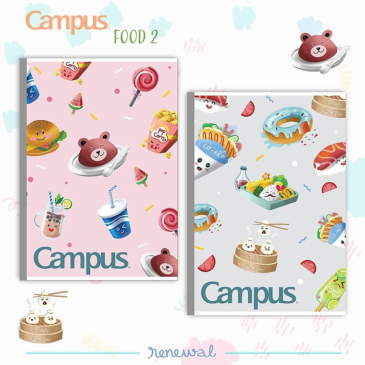 Vở KN Campus Food 2 (80 trang, lốc 10 quyển)