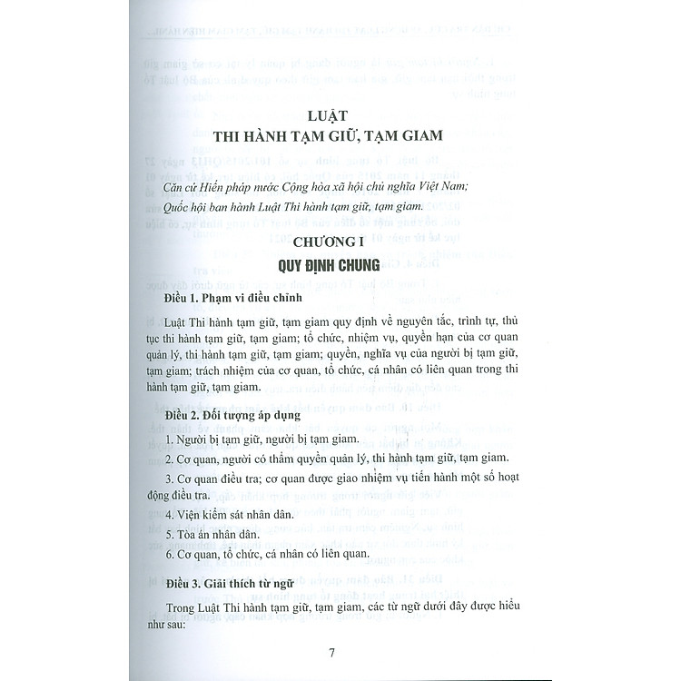 Chỉ Dẫn Tra Cứu, Áp Dụng Luật Thi Hành Tạm Giữ, Tạm Giam Hiện Hành - Ảnh 5