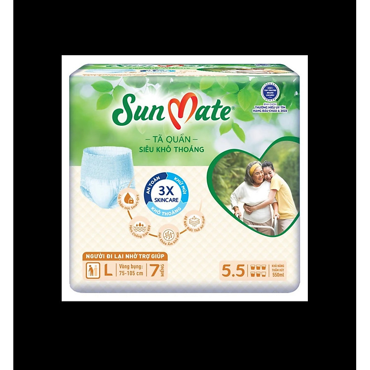 Mua tại Tiki: Tã quần Sunmate L7 cho người lớn Chính hãng, giá tốt