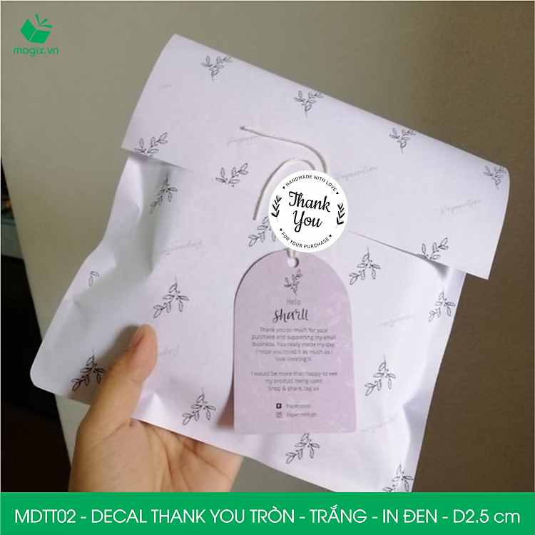 Sticker Thank You (1000 chiếc) - Ảnh 2