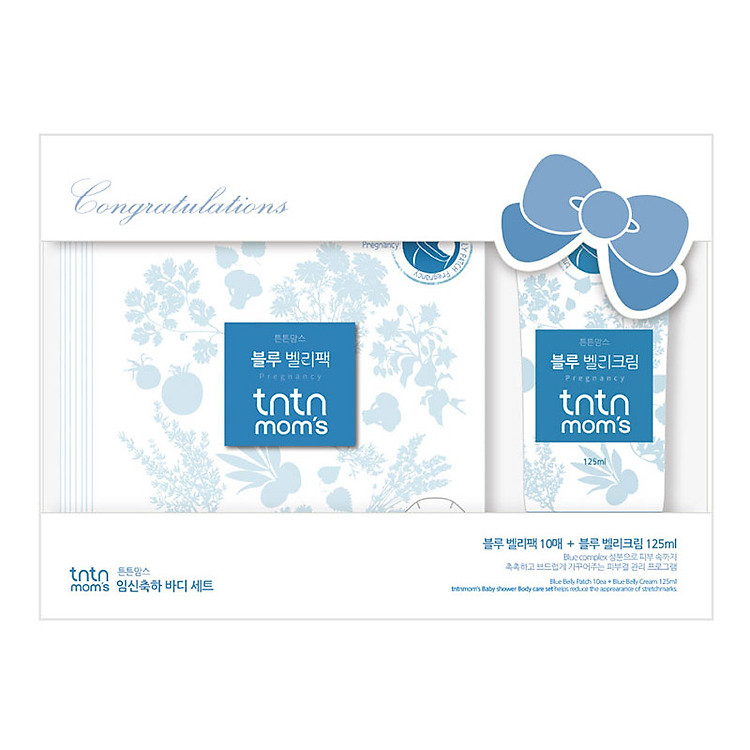 Set ngăn ngừa rạn da và hỗ trợ trị ngứa cho mẹ bầu Blue Belly Body Set Care For Stretch Mark TNTN MOM'S