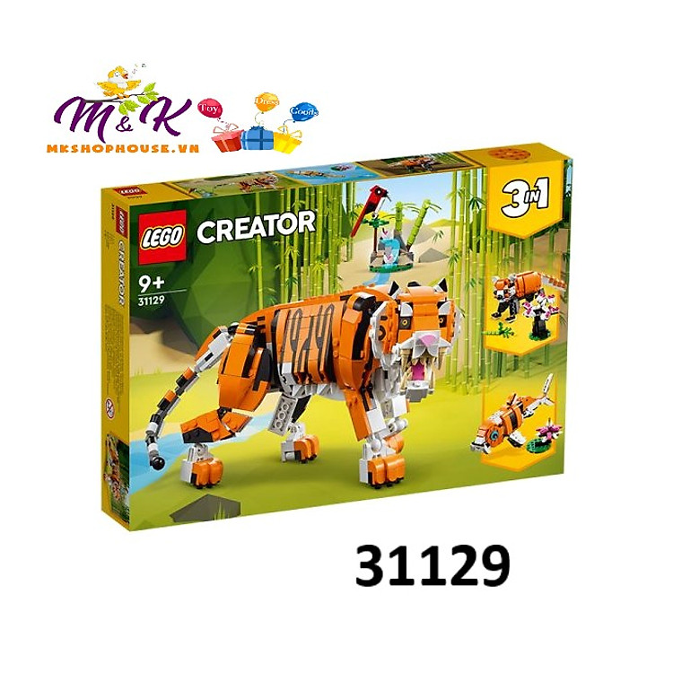 Mua tại Tiki: Bộ Lắp Ráp Mãnh Hổ LEGO 31129 Chính hãng Tiết kiệm