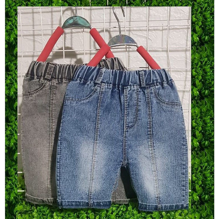 Quần bò lửng cho bé trai - chất vải cực mềm co giãn