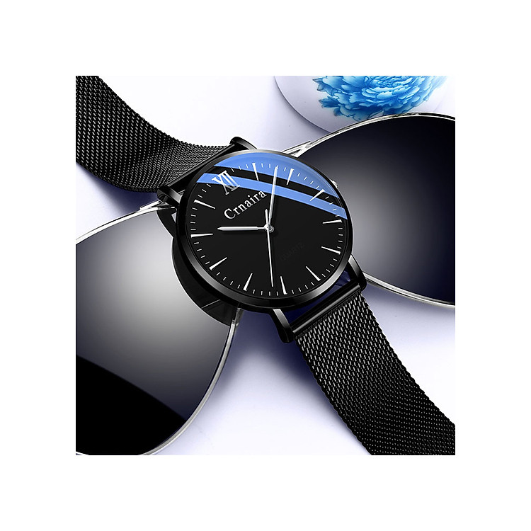 Đồng Hồ Nam Nữ Dây Thép Siêu Mỏng Chống Nước FullBox Cao Cấp