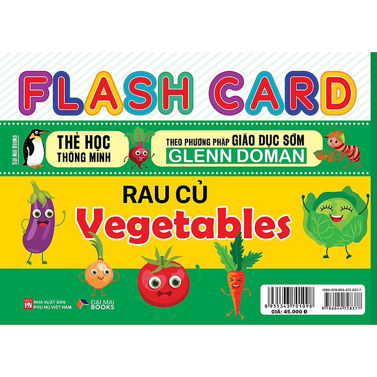 Sách - Flash Card : Thẻ học thông minh : Theo phương pháp giáo dục sớm : Glenn Doman ( Đại Mai ) - lẻ tùy chọn