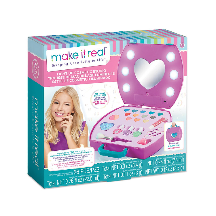 Mua tại MyKingdom: Đồ Chơi Vali Trang Điểm Hồng MAKE IT REAL - Ngập tràn khuyến mãi