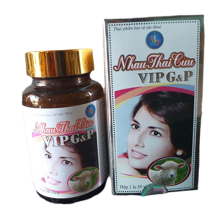 Viên Uống Nhau Thai Cừu VIP G&P Trắng Da Chống Lão Hóa