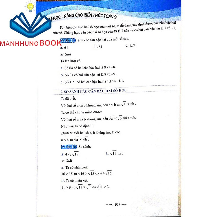Tự Học Nâng Cao Kiến Thức Toán Lớp 9 - Ảnh 5