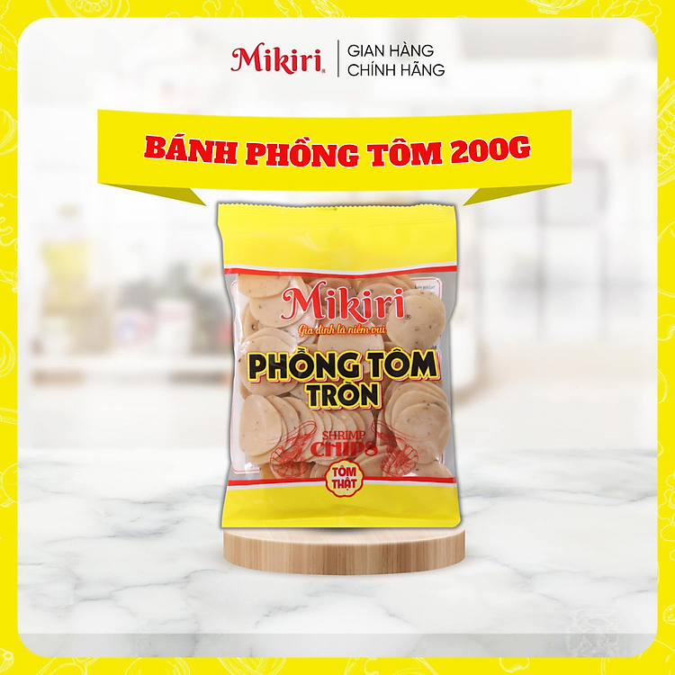 Combo lựa chọn - Bánh phồng tròn Mikiri tôm cua x 200gr - Ăn vặt cùng Mikiri