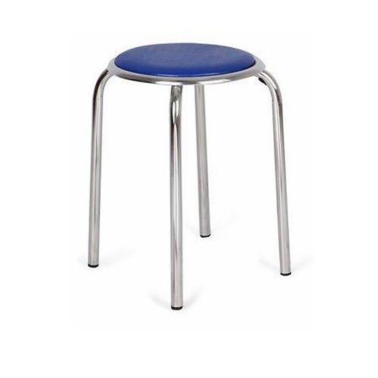 Ghế Đôn Tròn Chân Inox Cao 45cm