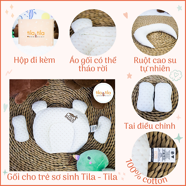 Gối Cao Su Non Tila-Tila Cho Bé Chính hãng Giá tốt - Hình ảnh 5