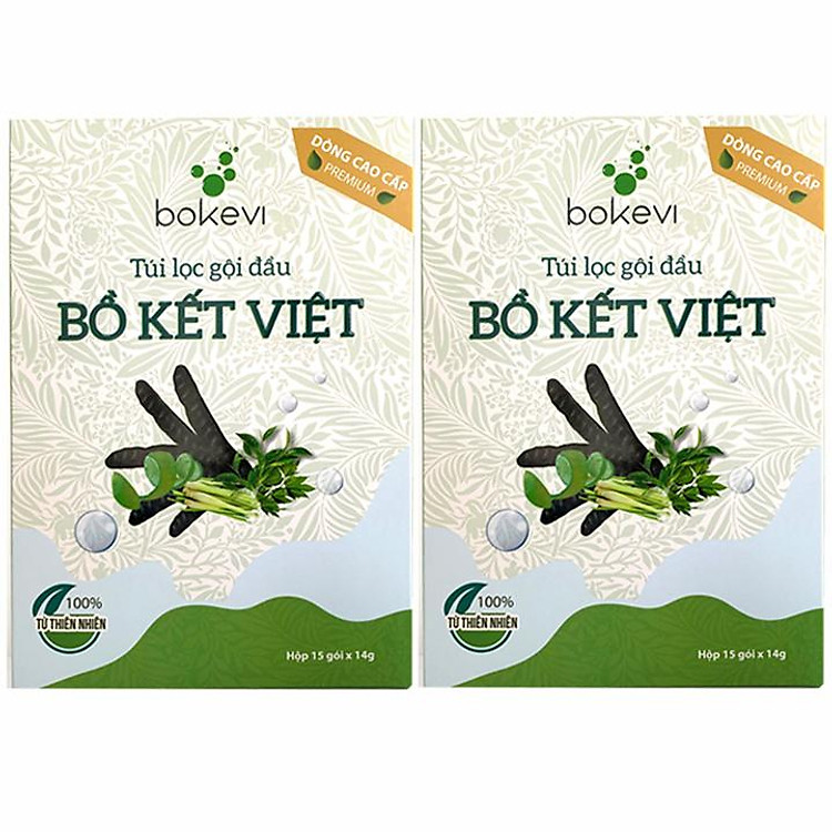 2 Hộp Túi Lọc Gội Đầu Bồ Kết Việt (Dòng Cao Cấp)