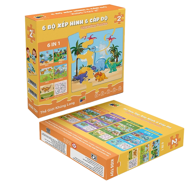 Mua Bộ 6 Tranh Xếp Hình Khủng Long Chính hãng Giá rẻ - Hình ảnh 5
