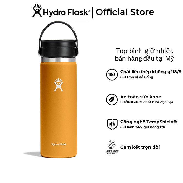 Bình giữ nhiệt cà phê Hydro Flask 20 oz Wide Flex Sip Lid có nắp Flex Sip - Hàng chính hãng(Season 2024)