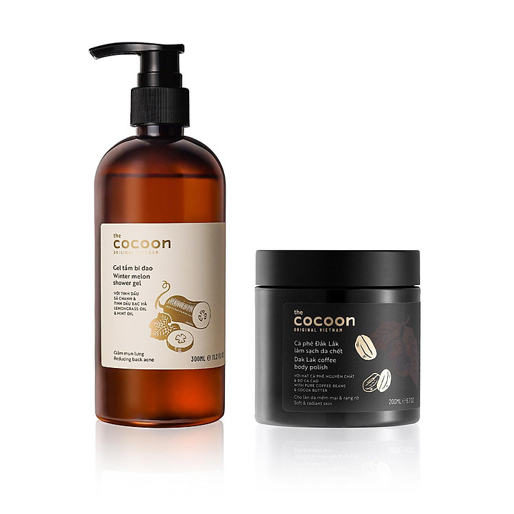 Combo Body sáng mịn sạch mụn Cocoon: