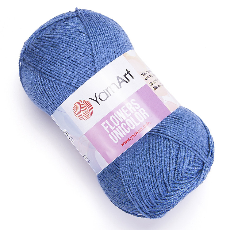 Sợi cotton Flowers Unicolor - Nhập khẩu chính hãng từ YarnArt - 50gram dài 200m
