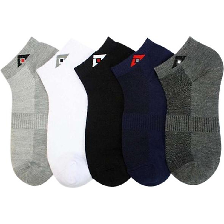 Bộ 5 Đôi Tất Nam Cổ Ngắn Chống Hôi Chân