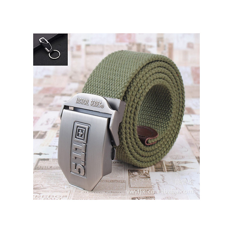 Dây Nịt Thắt Lưng Vải Dù, Phong Cách Lính TẶNG MÓC ĐEO KHÓA