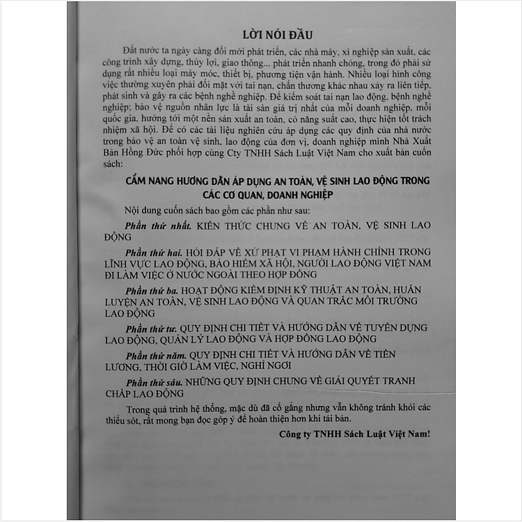 Cẩm Nang Hướng Dẫn Áp Dụng An Toàn Vệ Sinh Lao Động Trong Các Cơ Quan, Doanh Nghiệp - Ảnh 2