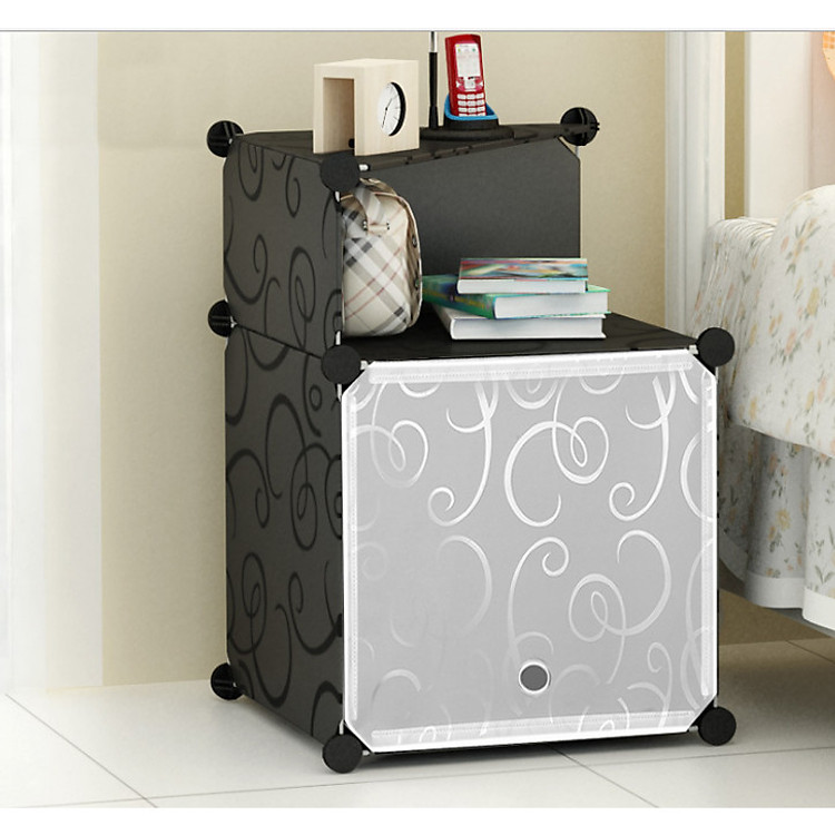 Tủ đầu giường 2 ô (1 ô lớn, 1 ô xéo nhỏ) đa năng, sâu 37