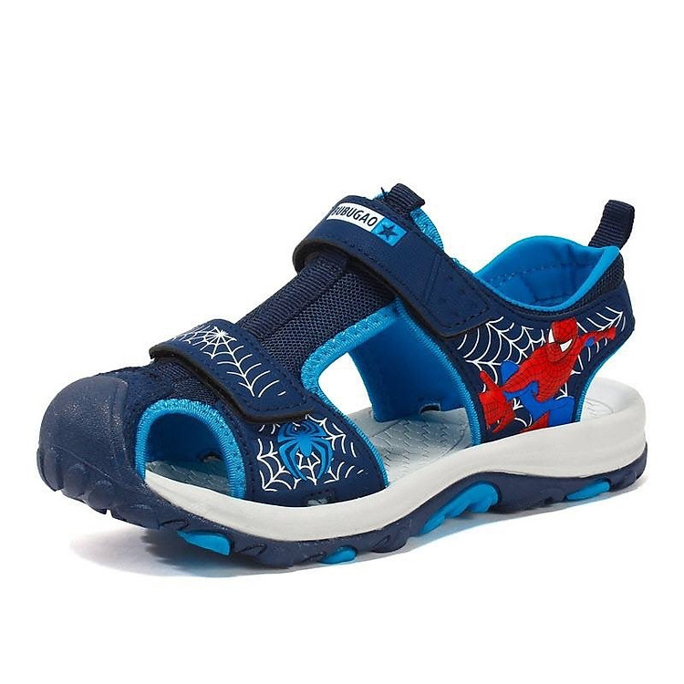 Sandal bé trai bít mũi spiderman siêu nhân XD50