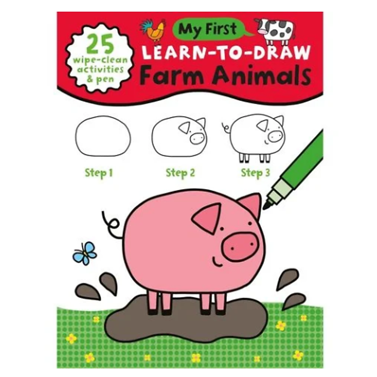 Sách My First Learn To Draw: Farm Animals