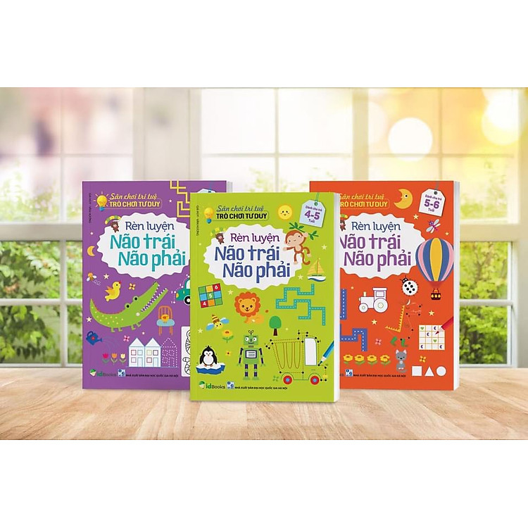 RÈN LUYỆN NÃO TRÁI, NÃO PHẢI – Sân Chơi Trí Tuệ: Trò Chơi Tư Duy – Dành cho trẻ 3-6 tuổi