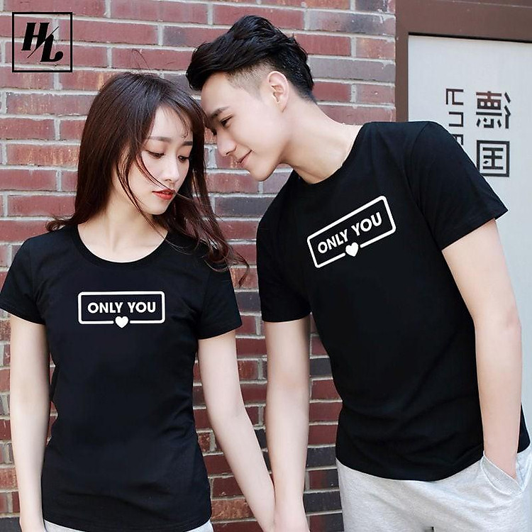 Áo thun Cặp Đôi Nam Nữ Couple - Only You 1 (Giá trên chỉ bao gồm 1 áo)