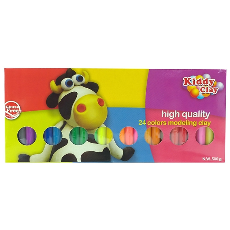 Mua tại Lazada: Sáp Nặn Thủ Công 24 Màu Kiddy Clay Chính hãng Ưu đãi