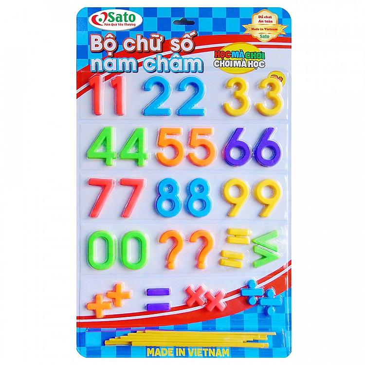 Bộ Chữ Số Nam Châm SATO