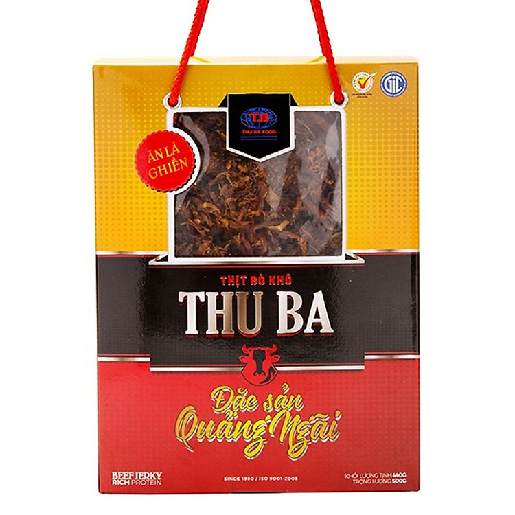 Bò Khô Thu Ba dạng sợi cao cấp 500gr
