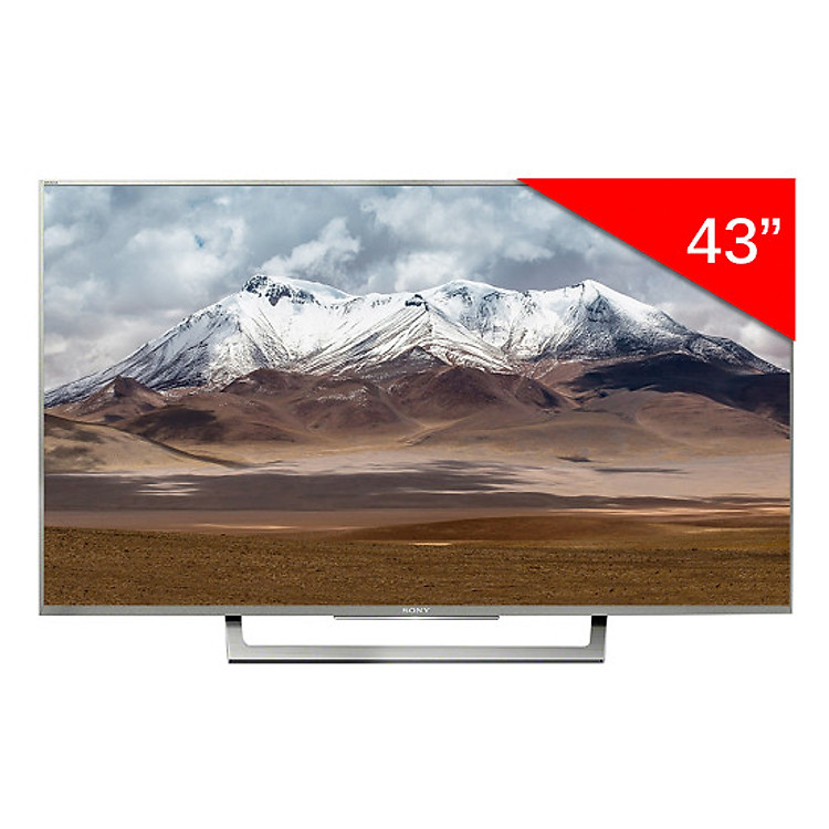 Android Tivi Sony 43 inch KD-43X8000E/S - Bạc - Hàng Chính Hãng