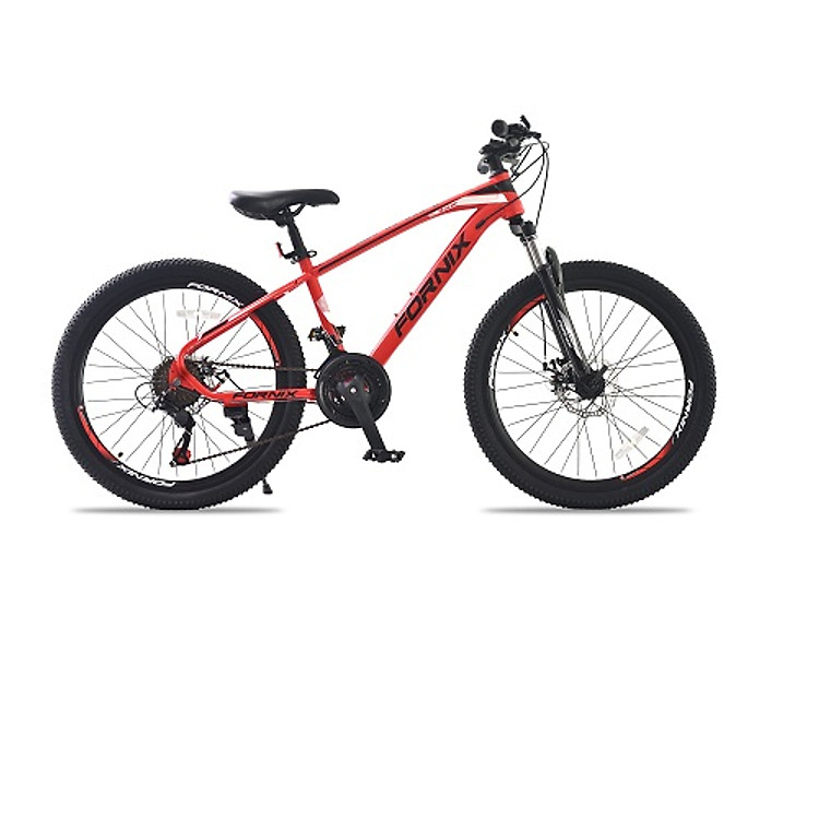 Xe đạp địa hình hiệu FORNIX Racer, vòng bánh 24', màu Đỏ đen
