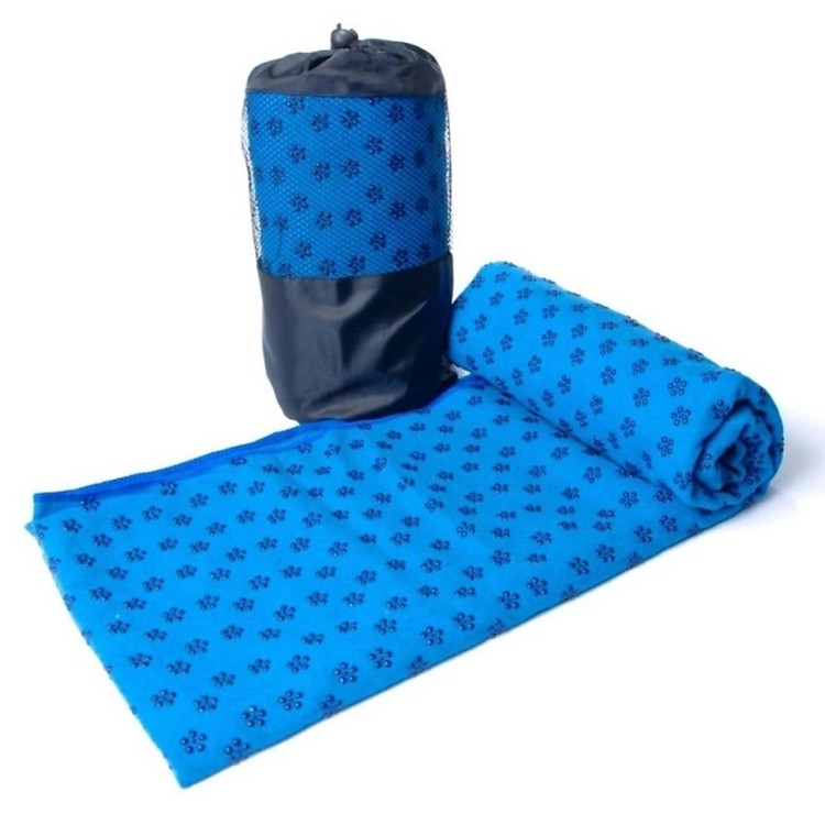 Khăn trải thảm yoga hạt cao su non (kèm túi đựng)