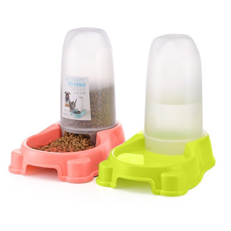 Bát Ăn Uống Tự Động Hình Trụ Cho Chó Mèo