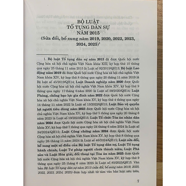 Bộ luật tố tụng dân sự 2015 (sửa đổi bổ sung năm 2019, 2020, 2022, 2023, 2024, 2025) - Ảnh 5
